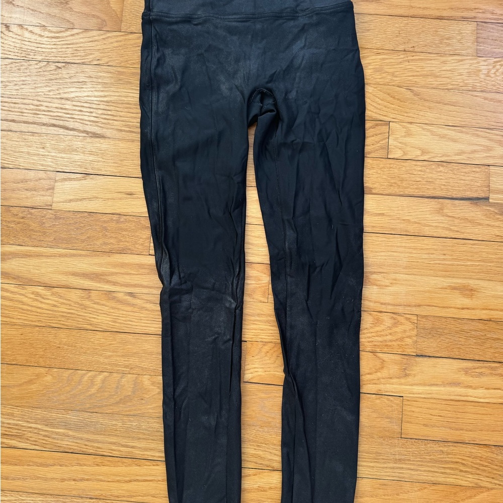 SPANX Faux Leather Black Leggings